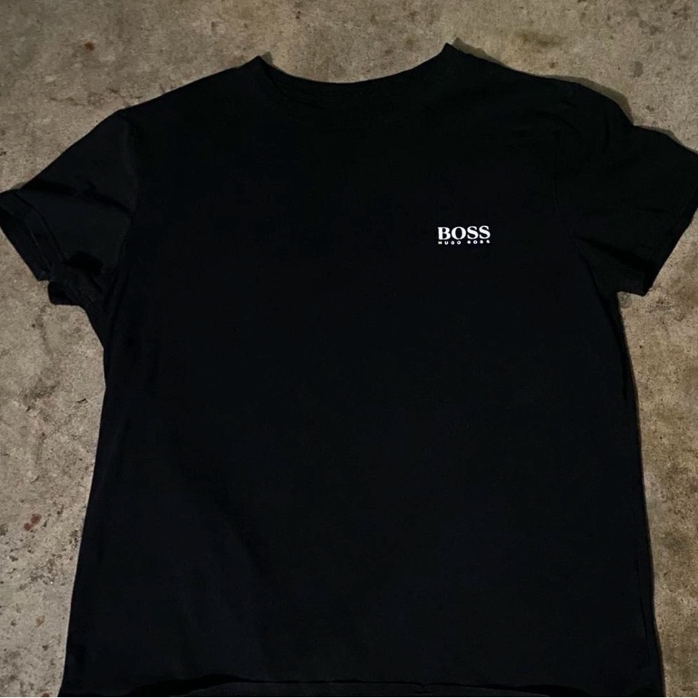 Boss Black Tee with Logo